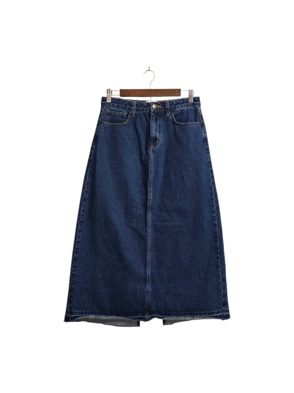 BDG Theo Denim A-Line Midi Skirt Sz M